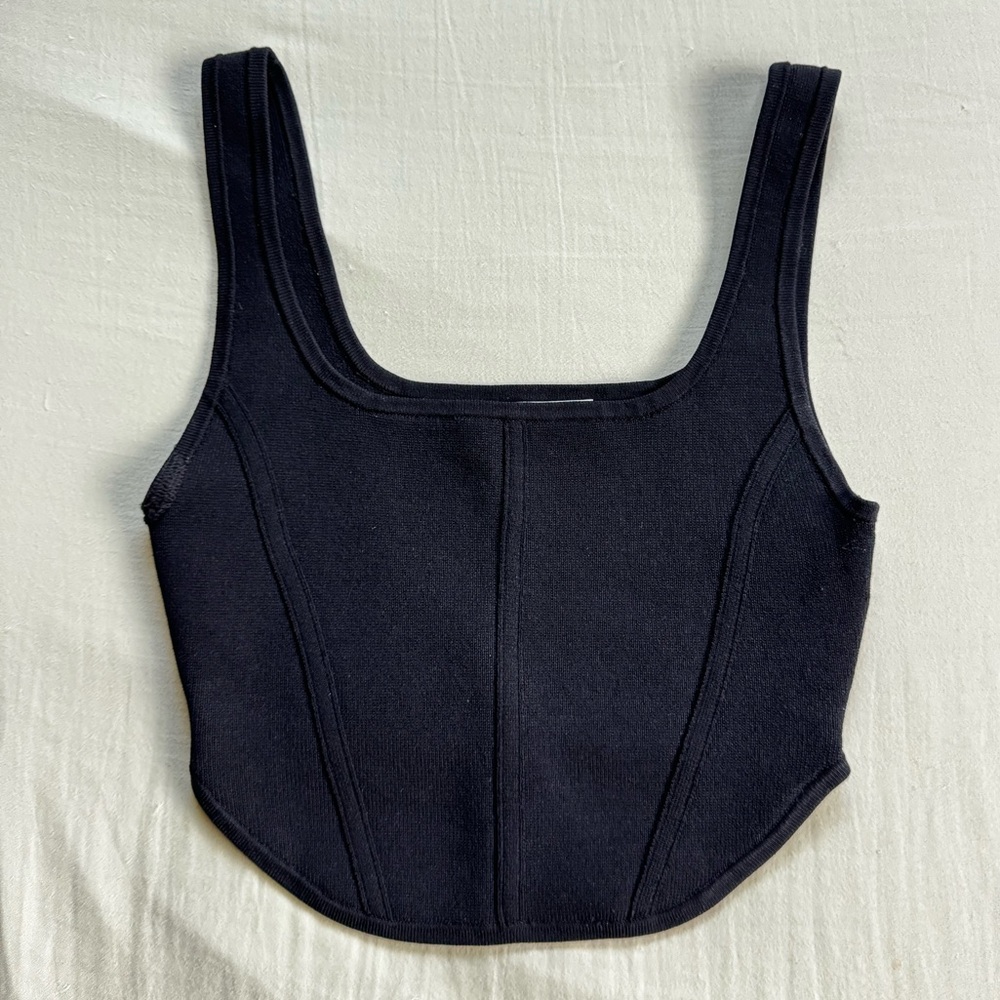 Aritzia Babaton Sculpt Knit Bustier Tank